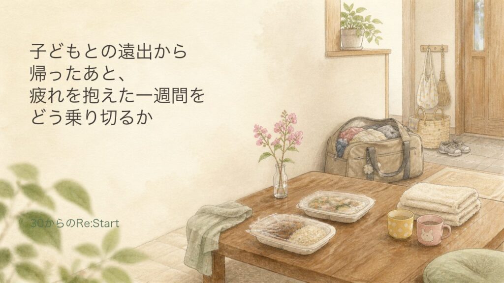 子どもとの遠出から帰ったあと、疲れを抱えた一週間をどう乗り切るか