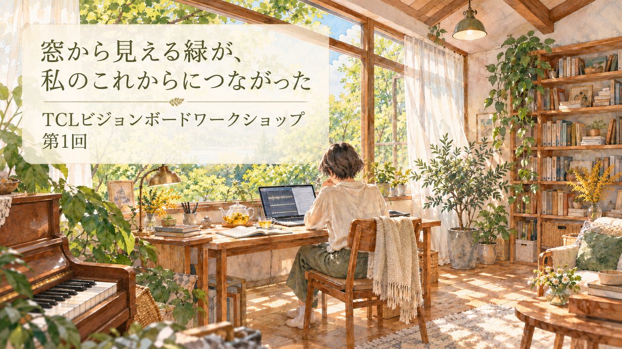 窓から見える緑が、私のこれからにつながった|TCLビジョンボードワークショップ第1回