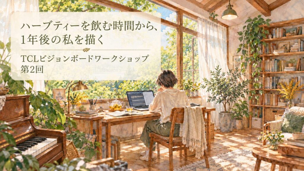 ハーブティーを飲む時間から、1年後の私を描く｜TCLビジョンボードワークショップ第2回